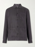 Onia - Herringbone Linen Overshirt - Brown