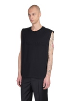 Helmut Lang Tank Top In Black Cotton