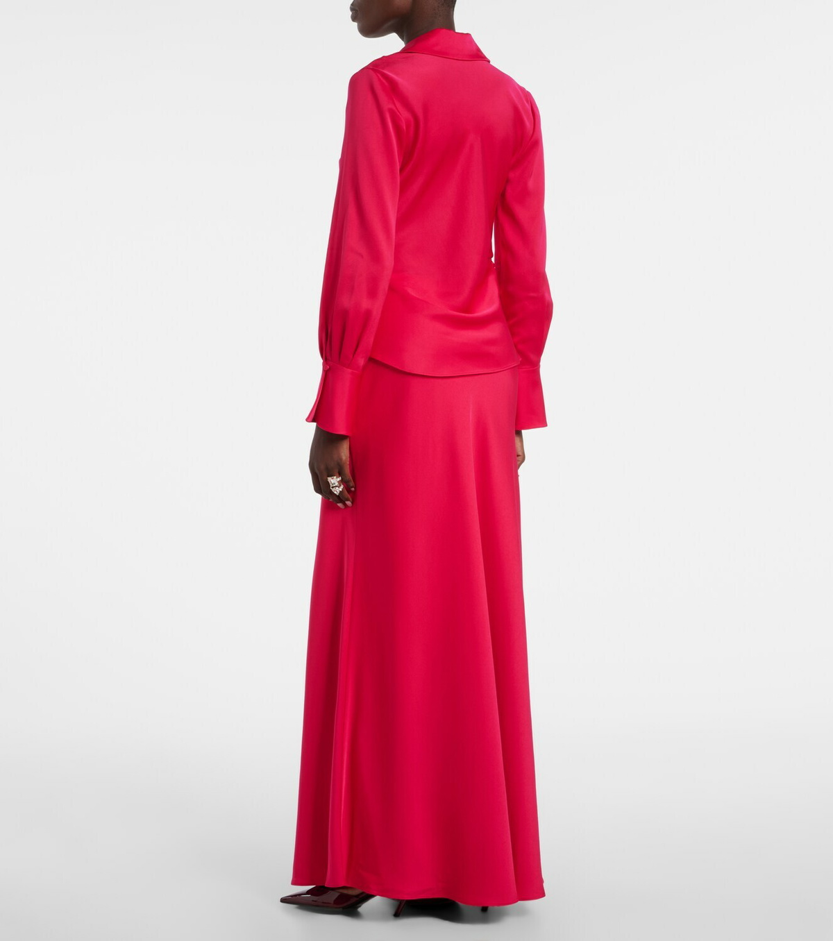 Simkhai Kiri satin maxi skirt