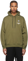 AAPE by A Bathing Ape Khaki Classic Logo Hoodie