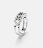 Messika Move Classique 18kt white gold ring with diamonds