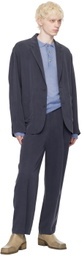 LE17SEPTEMBRE Navy Belted Trousers