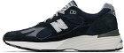 New Balance Navy & Black Made In UK 991v1 Sneakers
