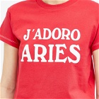 Aries Women's J'Adoro T-Shirt in Red 