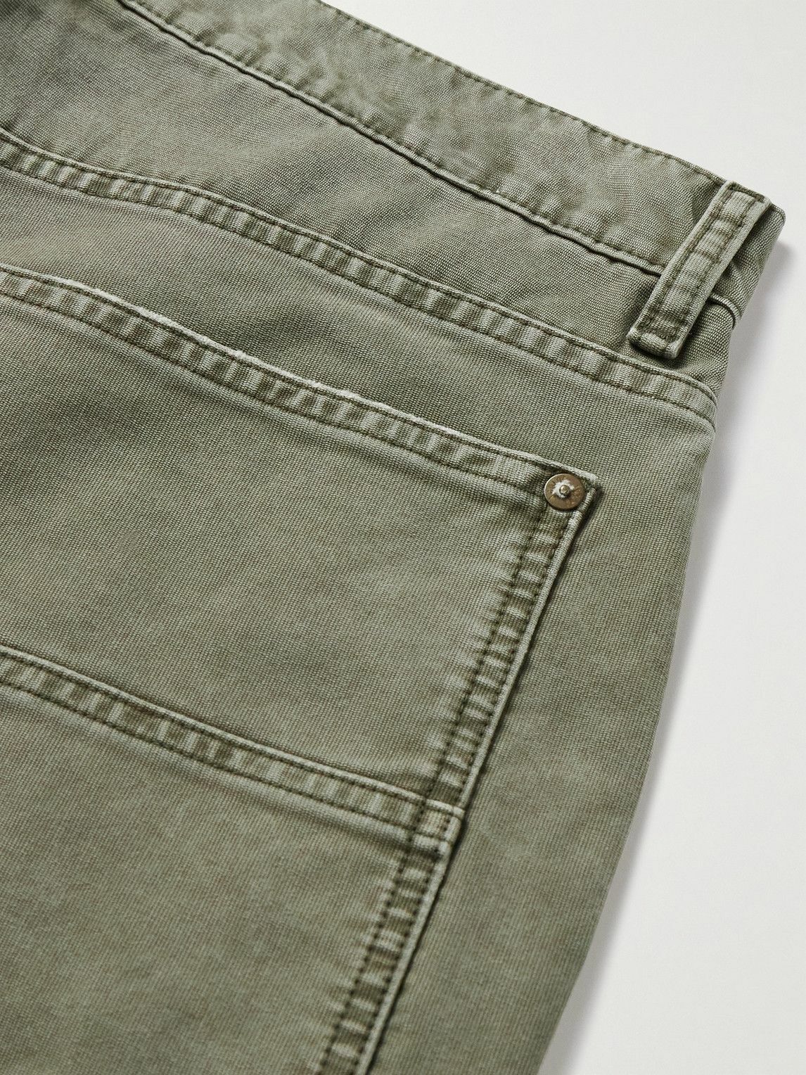 AGOLDE - Layton Straight-Leg Cotton-Canvas Trousers - Gray