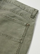 AGOLDE - Layton Straight-Leg Cotton-Canvas Trousers - Gray