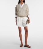 Brunello Cucinelli High-rise Bermuda shorts