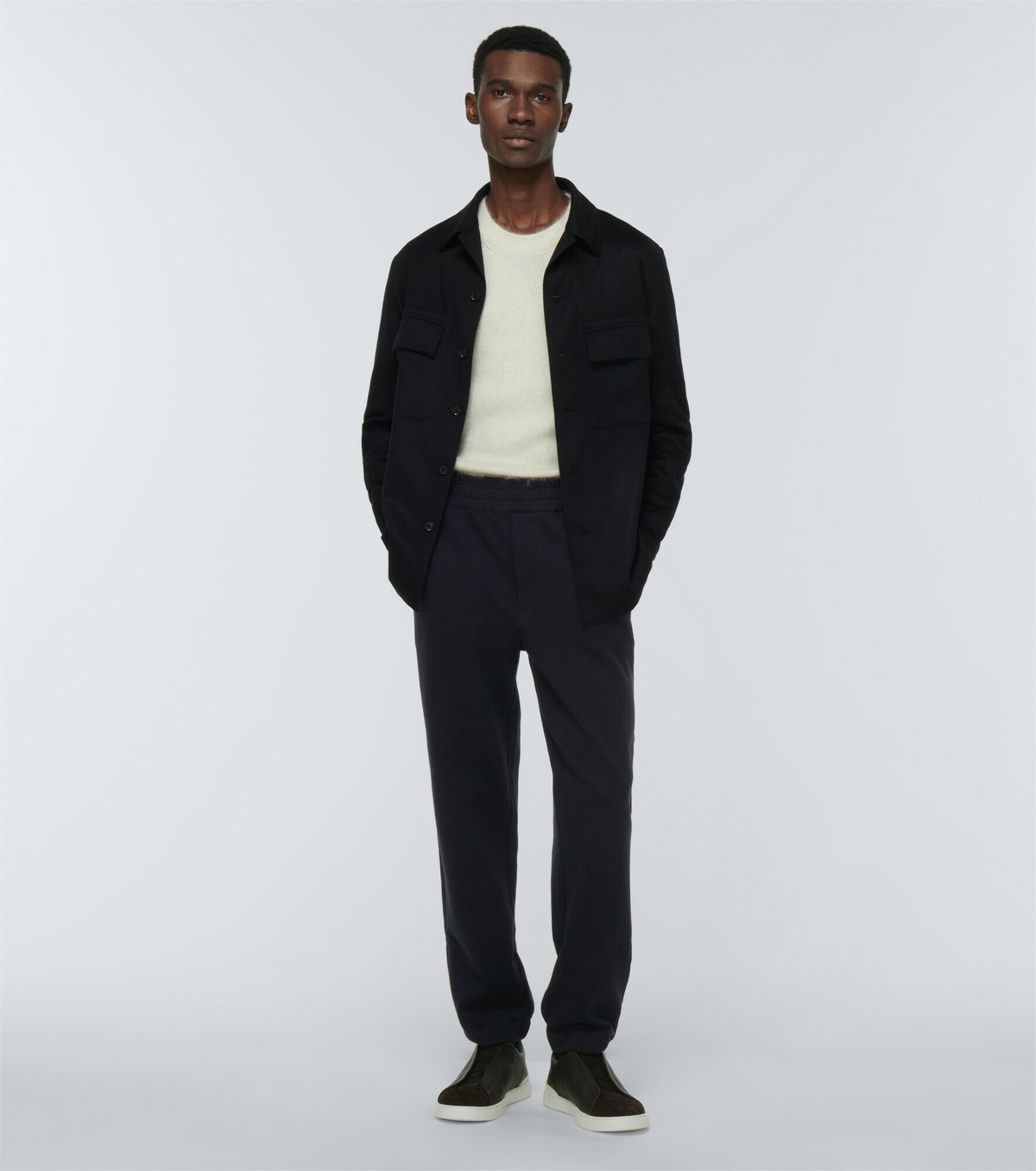 Zegna - Cotton and cashmere sweatpants Zegna