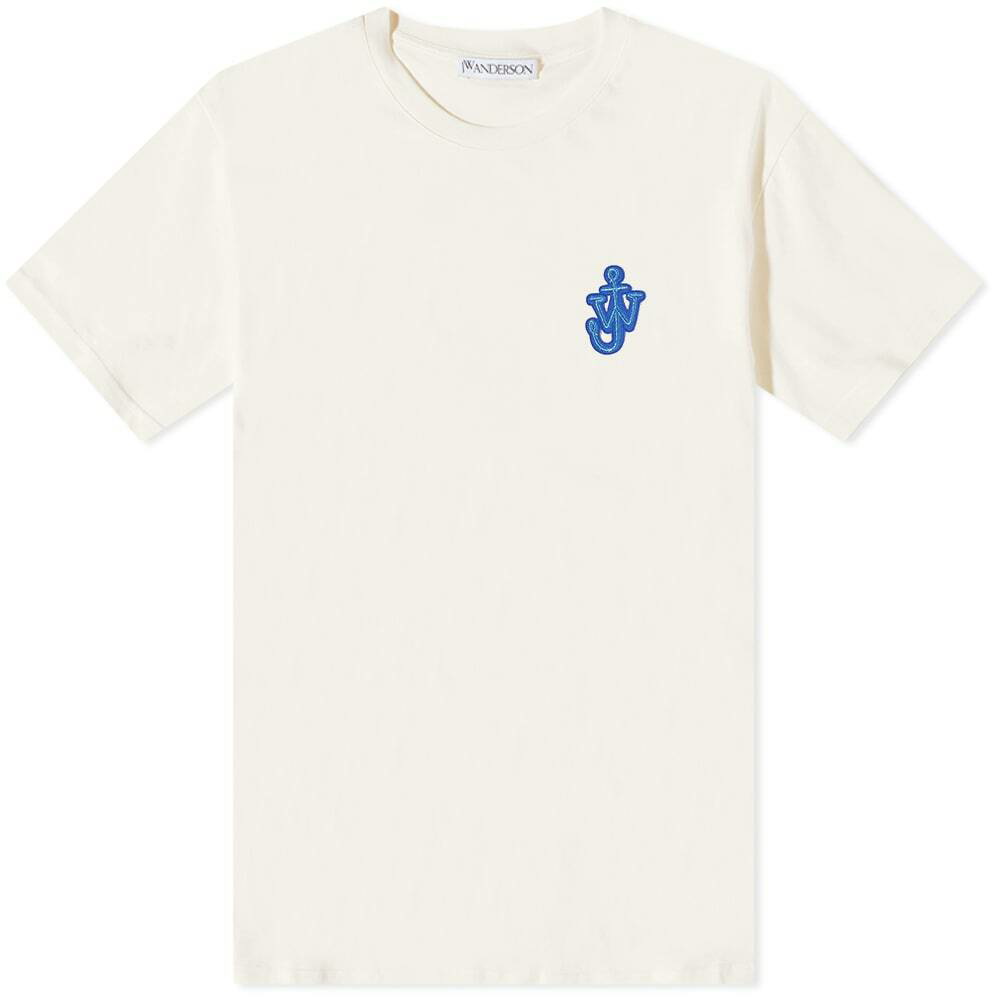 JW Anderson Men's Anchor Patch T-Shirt in Yellow JW Anderson