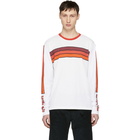 Kenzo White and Orange Logo Graphic T-Shirt