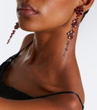 Simone Rocha Crystal-embellished drop earrings