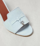 Loro Piana Summer Charms suede mules