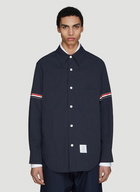 Snap Front Over-Shirt Jacket in Blue