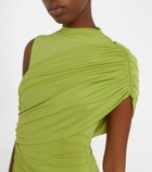 De La Vali Ravenna draped jersey minidress