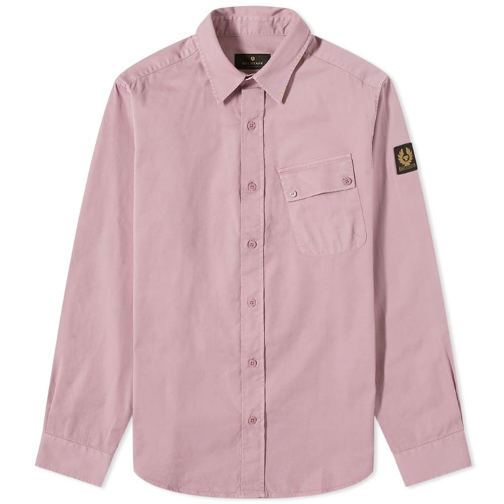 Photo: Belstaff Men's Pitch Garment Dye Shirt in Lavender