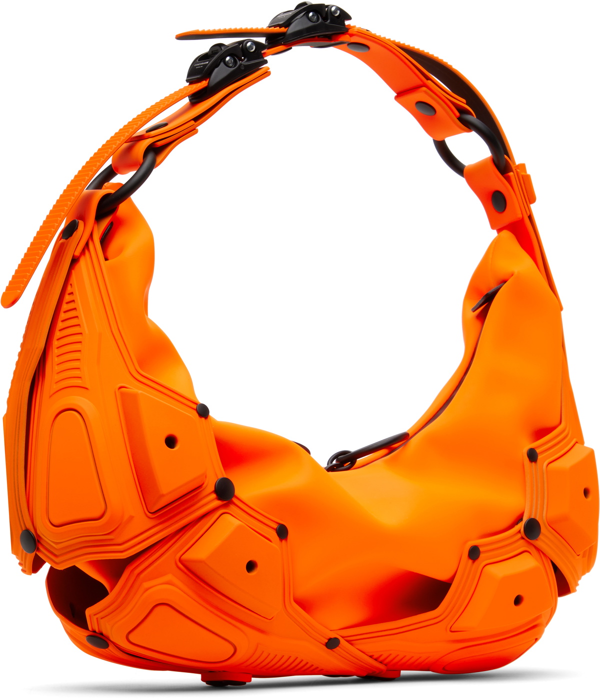 Innerraum Orange Objet M02 Small Half Moon Bag Innerraum
