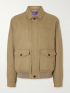 Ralph Lauren Purple label - Herringbone Cashmere Jacket - Brown