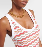 Missoni Zig Zag cotton-blend tank top