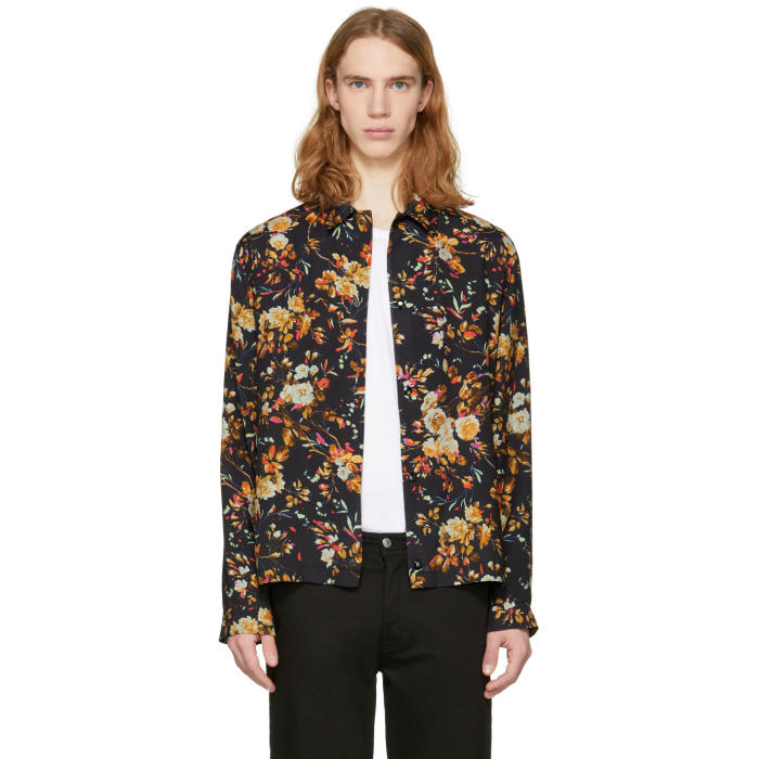 Photo: McQ Alexander McQueen Black Floral Nick Shirt 