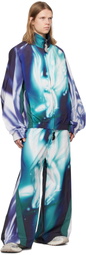 Gerrit Jacob Blue Printed Track Jacket