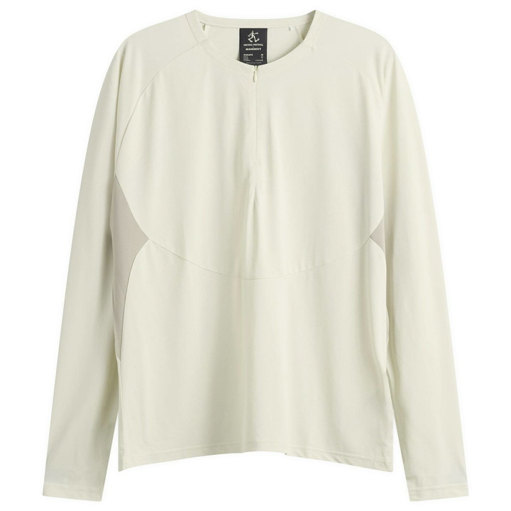 Photo: Hiking Patrol Men's x Mammut Light FL Half Zip T-Shirt in Sage Frost/Willow Whisper