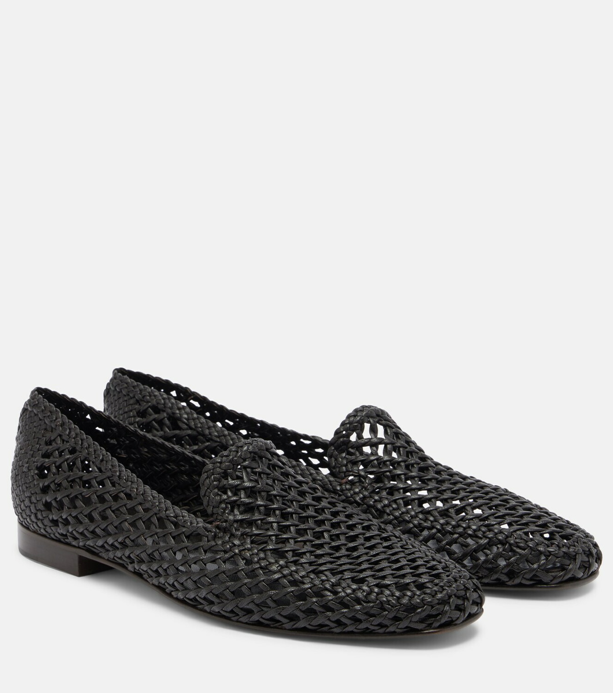 Le Monde Béryl Soft woven leather slip-on shoes