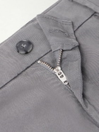 Canali - Straight-Leg Stretch Cotton-Blend Shorts - Gray