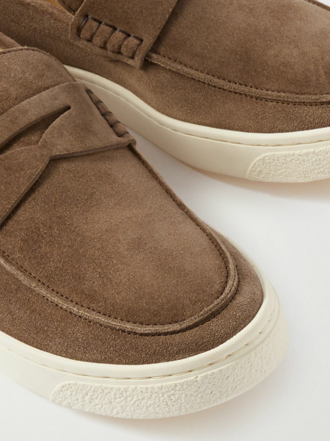 Brunello Cucinelli Men's Suede Loafers Brown