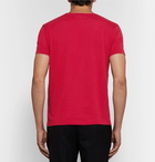 Alexander McQueen - Slim-Fit Printed Cotton-Jersey T-Shirt - Men - Red