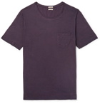 Massimo Alba - Panarea Slim-Fit Watercolour-Dyed Cotton-Jersey T-Shirt - Men - Purple