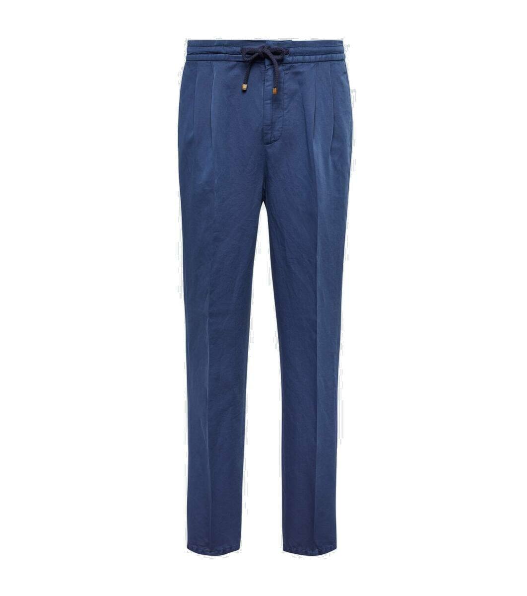 Brunello Cucinelli Pink Leather Pants main image 1