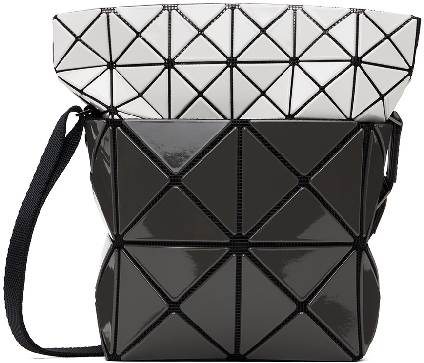 Bao Bao Issey Miyake Gray & White Lucent Nest Bag