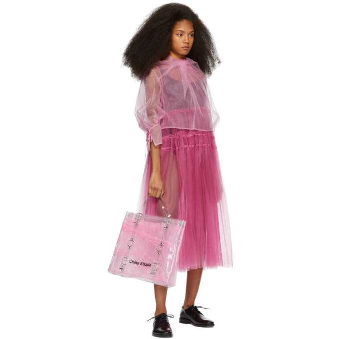 Chika Kisada Pink Tulle Twist Blouse