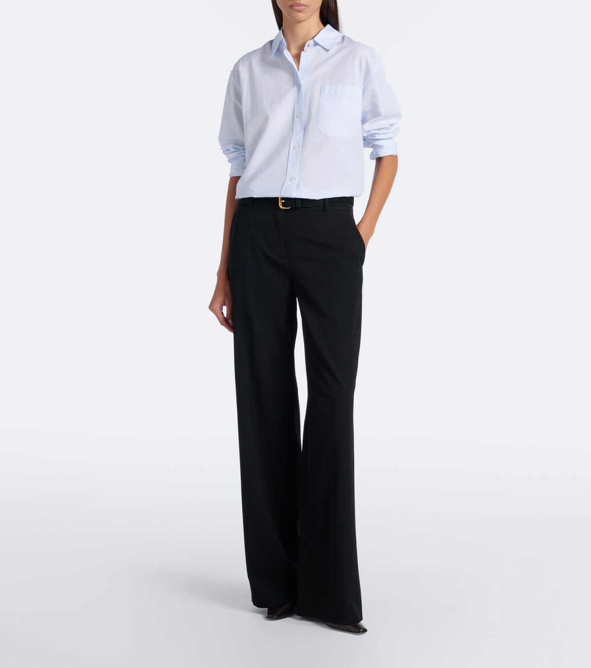 The Row Pia leather pumps