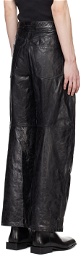 Alexander Wang Black Paneled Leather Pants