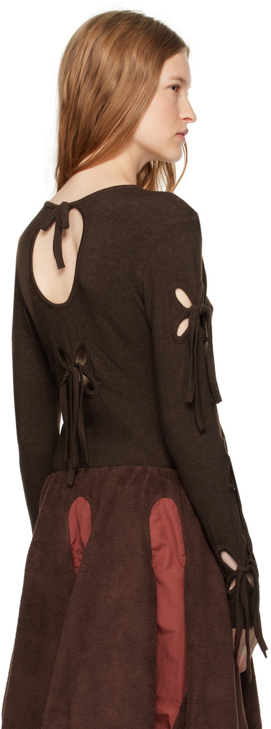 J.Kim Brown Petal T-shirt
