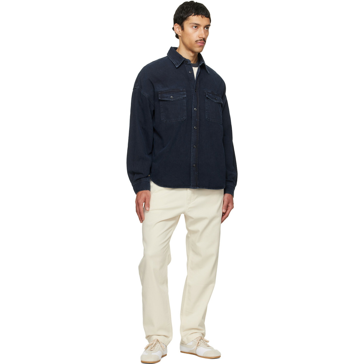 Citizens of Humanity Off-White Carpenter Cashmere Touch Jeans