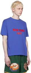 Bode Blue Flocked Nouveau T-Shirt