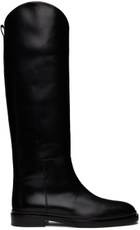 Jil Sander Black Asymmetric Boots