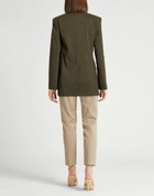 Theory Womens Blazer Military in Green