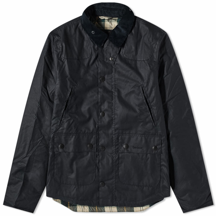 Photo: Barbour Men's Reelin Wax Jacket in Navy