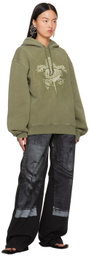 Jean Paul Gaultier Khaki 'Safe Sex' Hoodie