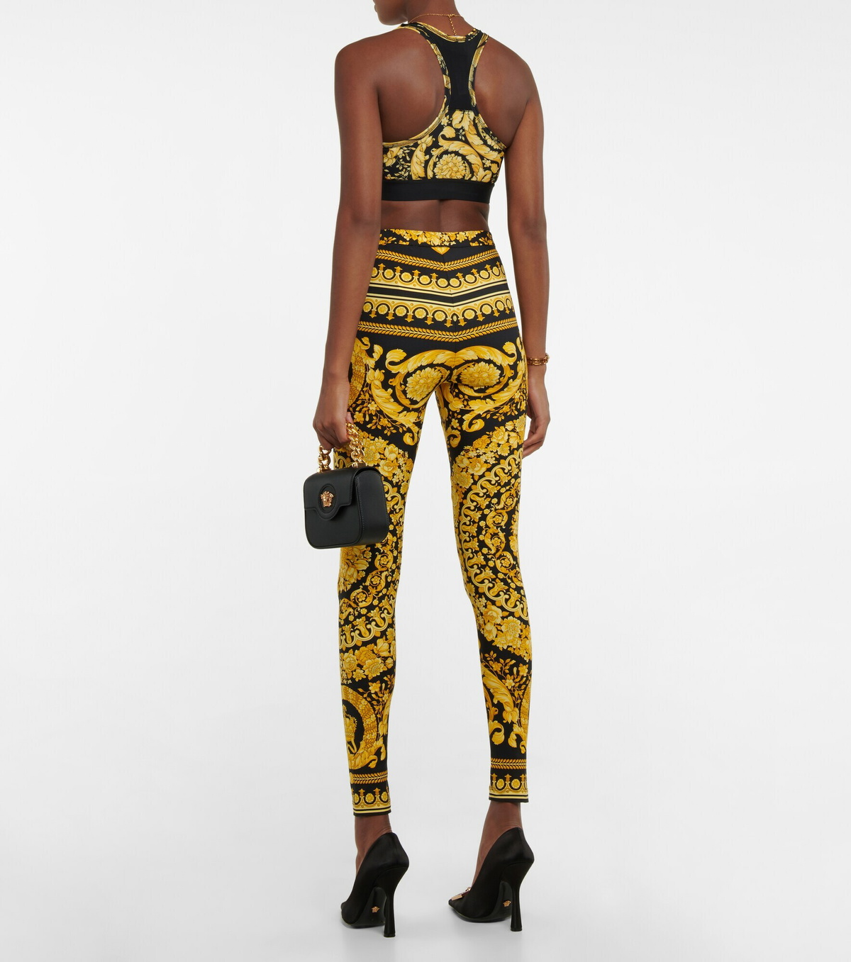 Versace - Barocco printed racerback sports bra