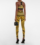 Versace - Barocco printed racerback sports bra