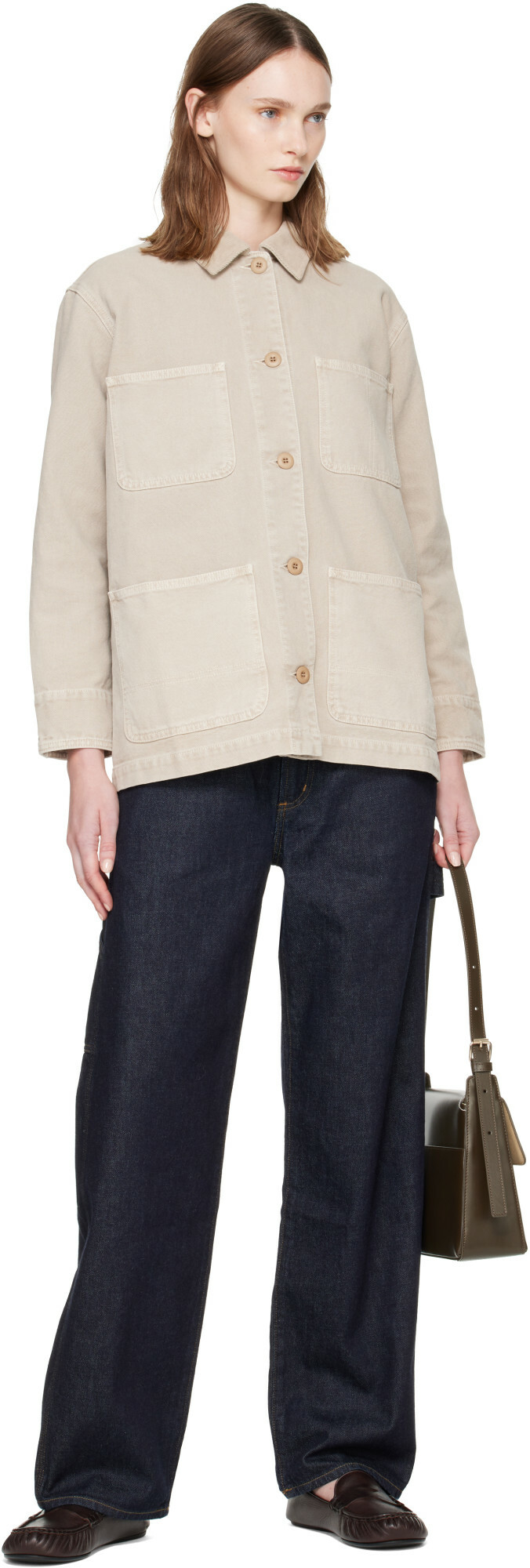 A.P.C. Beige Mina Chore Jacket