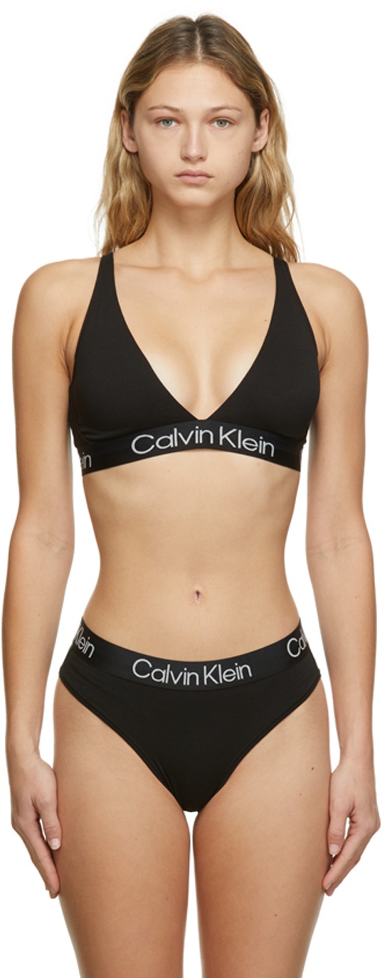Calvin Klein Underwear Black Triangle Bra Calvin Klein Underwear