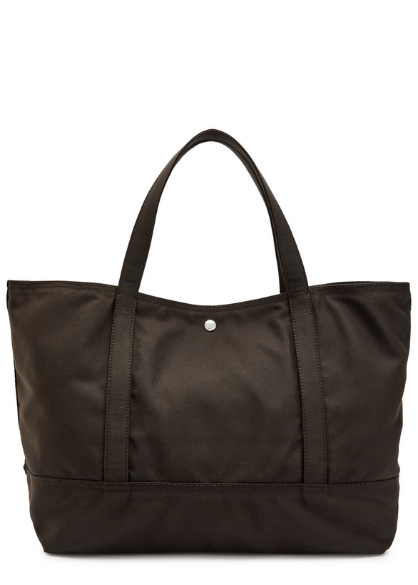 Photo: Toteme Beach Canvas Tote bag - Dark Brown - One Size