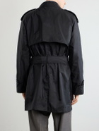 Burberry - Belted Shell Trench Coat - Black