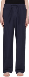 Tekla Navy Drawstring Pyjama Pants