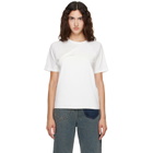 MM6 Maison Margiela White Folded Logo T-shirt